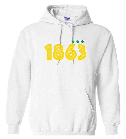 1863 White Hoodie